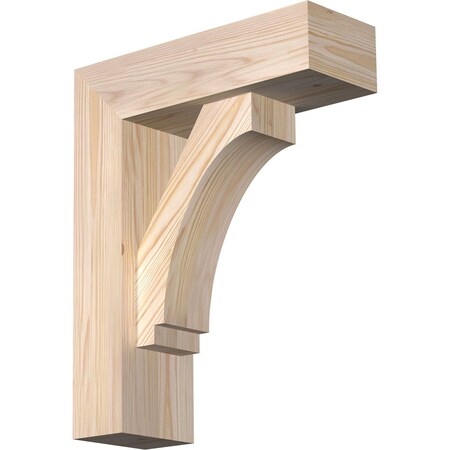 Imperial Block Smooth Bracket W/ Offset Brace, Douglas Fir, 5 1/2W X 16D X 20H